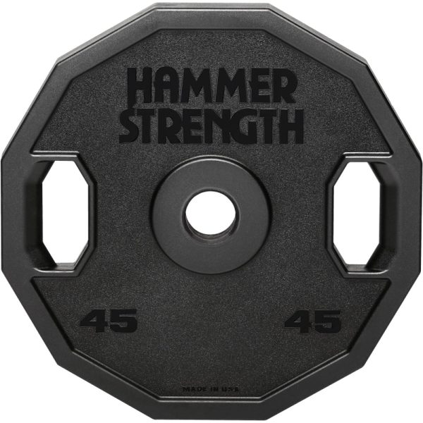 Hammer Strength Urethane 12-Sided Olympic Plates- 45 lbs