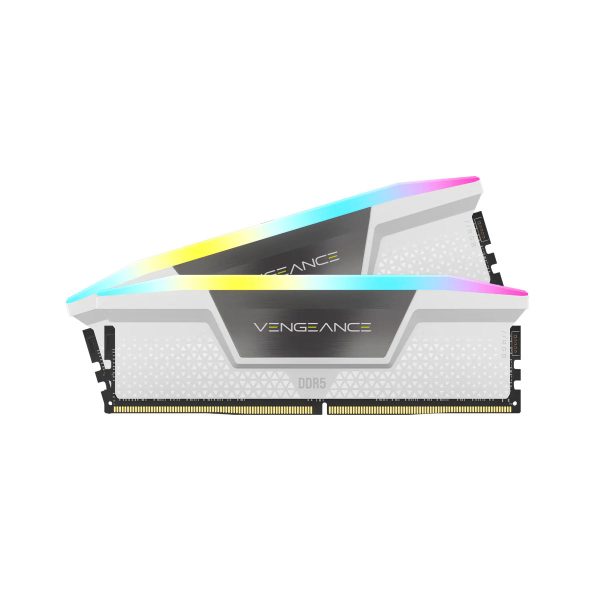 Corsair Vengeance RGB 32GB (2x16GB) DDR5-6000 CL36 Memory - White (CMH32GX5M2E6000Z36W)