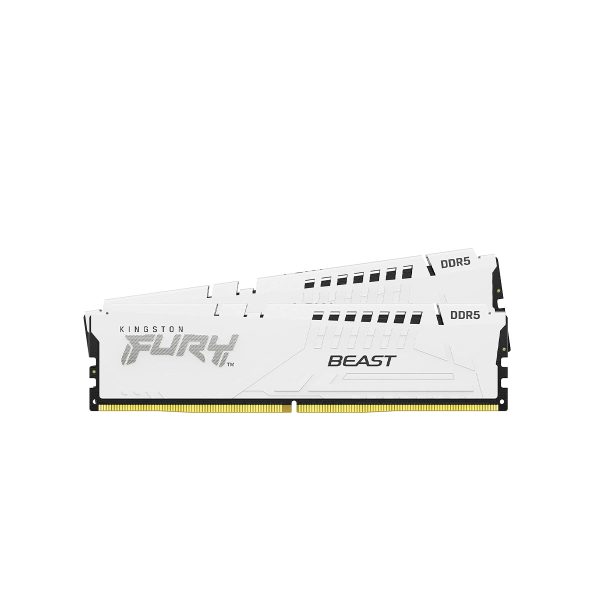 Kingston FURY Beast 32GB (2x16GB) DDR5-6000 CL30 Memory - White (KF560C30BWEK2-32)