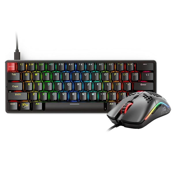 Glorious GMMK Compact + Model O Wired Gaming Mouse and Mechanical Keyboard Combo