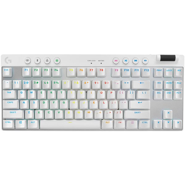 Logitech G Pro X TKL Lightspeed Gaming Keyboard - White