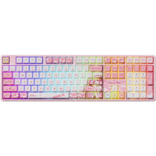 Akko x Sakura Miku 5108B Plus Full-Size Wireless Mechanical Keyboard - Piano Pro Switch