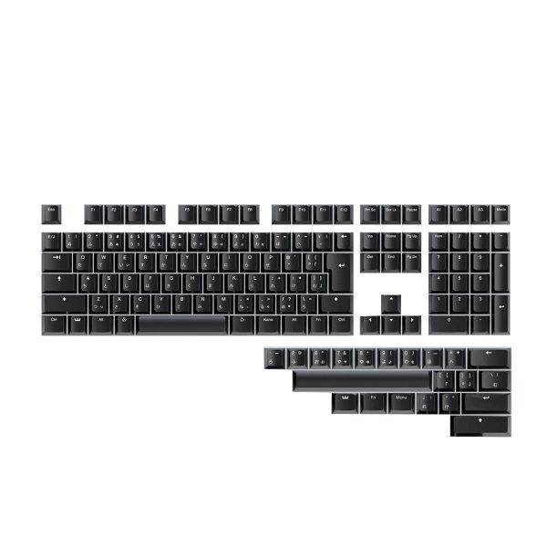 Wooting Dye-Sub PBT Cherry Profile Keycap Set - Kana Black