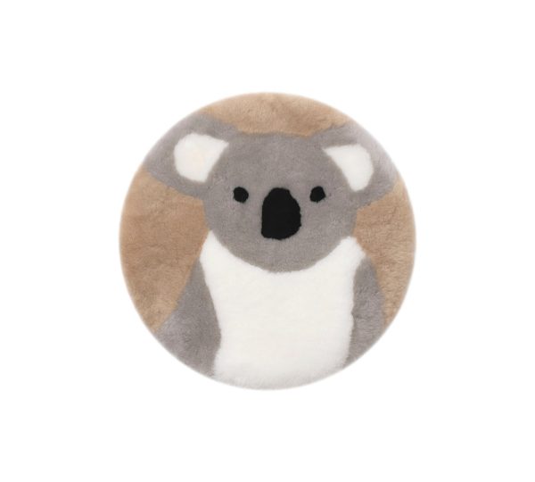 AUSTRALIAN SHEPHERD® Round Australian Sheepskin Wool Cushion