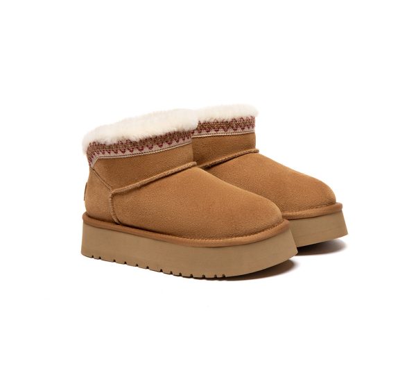 AUSTRALIAN SHEPHERD® UGG Boots Women Sheepskin Wool Platform Liora
