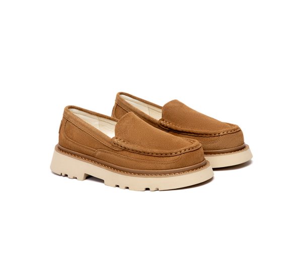 AUSTRALIAN SHEPHERD® UGG Slippers Men Sheepskin Wool Loafers Zeric