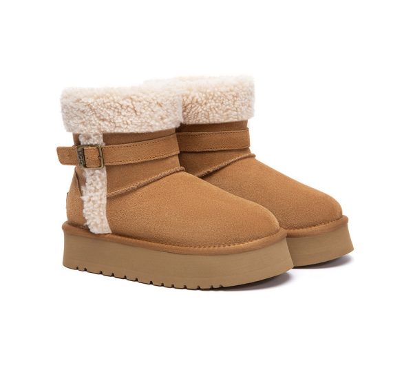 AUSTRALIAN SHEPHERD® UGG Boots Women Shearling Platform Mini Nordel