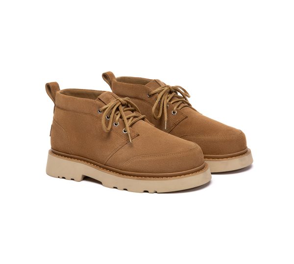AUSTRALIAN SHEPHERD® UGG Boots Men Lace Up Ankle Casual Chukka Caelen