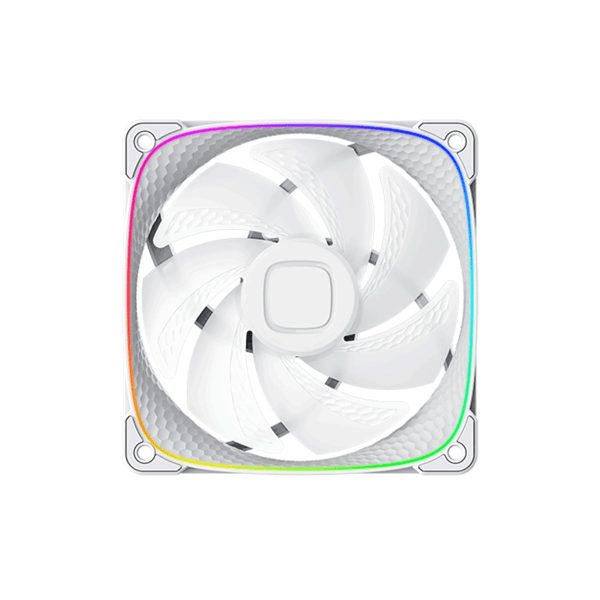 Geometric Future Squama 2503 120mm RGB PWM Case Fan - White