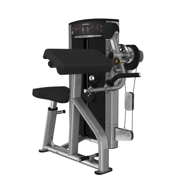 Axiom Biceps Curl / Triceps Extension machine - platinum frame, black upholstery