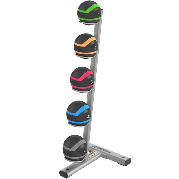 Axiom Vertical Medicine Ball Storage Rack - with Medicine Balls