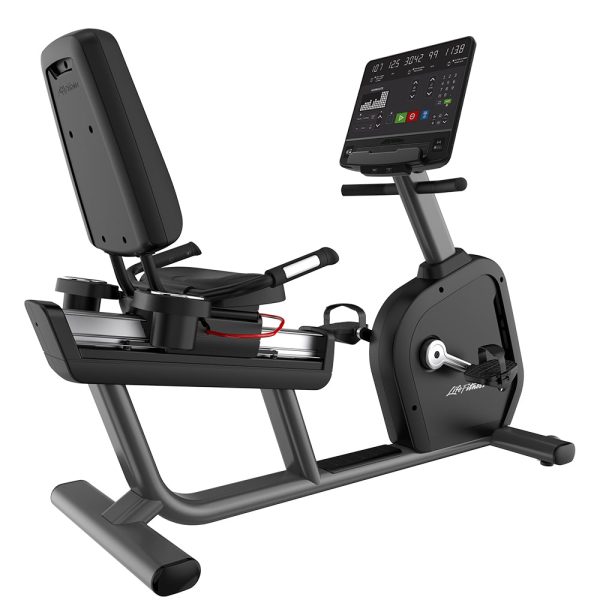 Life Fitness Club Series+ Recumbent Bike, Titanium - SL Console