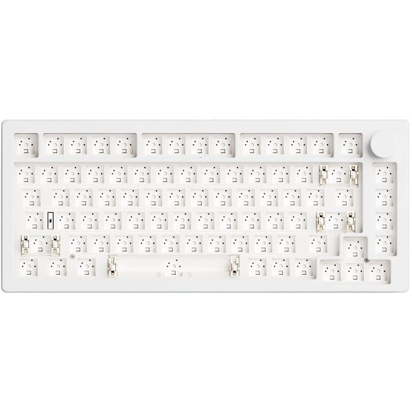 Akko Monsgeek M1 V5 VIA 75% Wireless Aluminium Mechanical Keyboard Barebones Kit - White