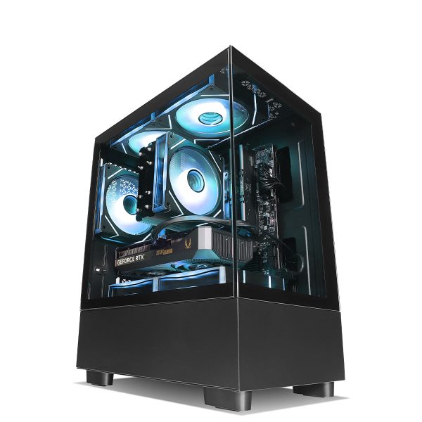 Qubit NEX RTX 5060 Ryzen 5 7400F Gaming PC - BLACK