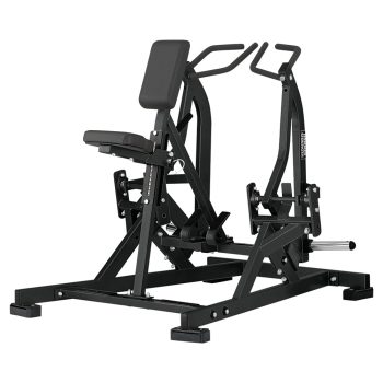 Hammer Strength Plate-Loaded Iso-Lateral Row, charcoal Frame / Black Upholstery