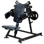 Hammer Strength Lateral Raise Machine - Midnight Metallic frame, black upholstery