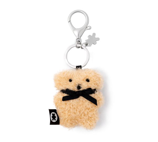 Fluffy Plush FLATOUTbear Keyring
